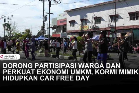 KORMI MIMIKA RUTIN GELAR "CAR FREE DAY" SETIAP SABTU