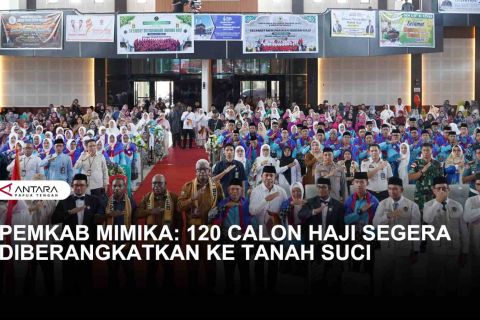120 CALON HAJI ASAL MIMIKA SEGERA BERANGKAT KE TANAH SUCI