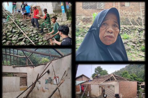 Rumah lansia nyaris roboh, TNI di Cilegon bantu bedah agar layak huni