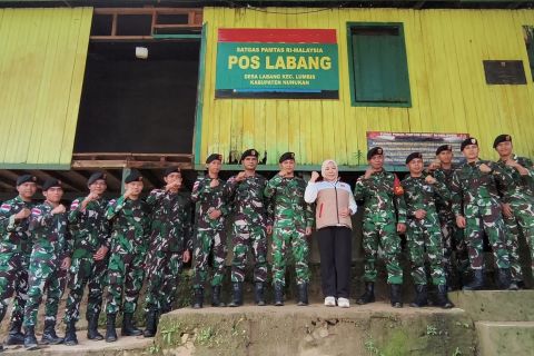 Semangat TNI jaga perbatasan RI-Malaysia di Pos Labang Nunukan