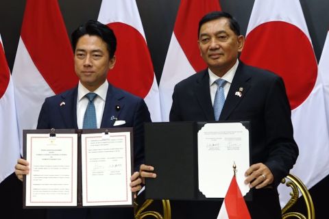 RI-Jepang teken kesepakatan kerja sama pertahanan
