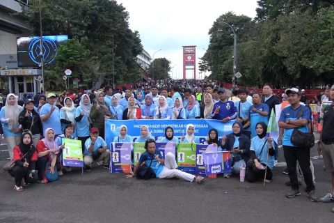 TVRI, ANTARA, dan RRI gaungkan Piala Dunia 2026 dari Jembatan Ampera