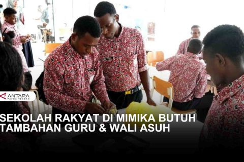 SEKOLAH RAKYAT MIMIKA BUTUH TAMBAHAN GURU DAN WALI ASUH