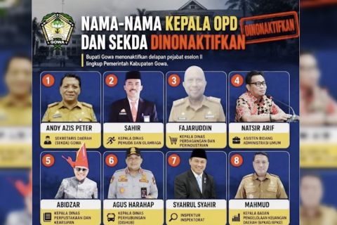 BKN terima laporan dan mitigasi penonaktifan 16 pejabat Pemkab Gowa