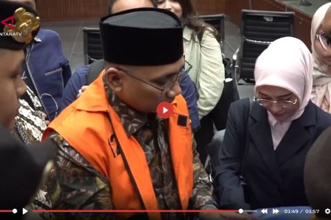 Yaqut mengaku tak pernah terima Rp1 pun dari kasus korupsi kuota haji - VIDEO