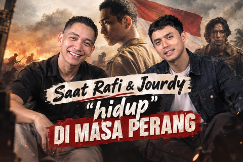 Serunya Rafi & Jourdy masuk &ldquo;lorong waktu&rdquo; Djamin Ginting