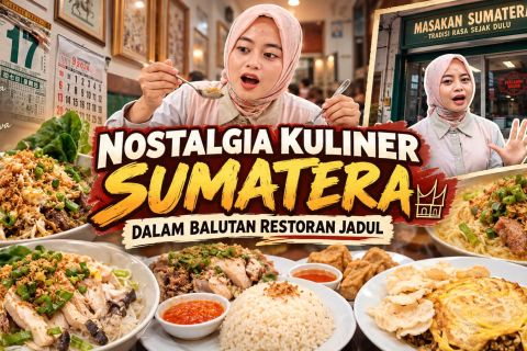 Nostalgia kuliner Sumatera dalam balutan restoran jadul
