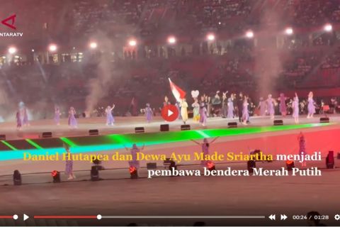 Kontingen Indonesia bawa budaya Batak-Bali di pembukaan Asian Games 2026 Jepang - VIDEO
