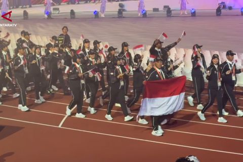 Kontingen Indonesia bawa budaya Batak-Bali di pembukaan Asian Games