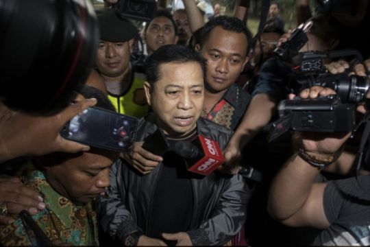 Setya Novanto tiba di Lapas Sukamiskin