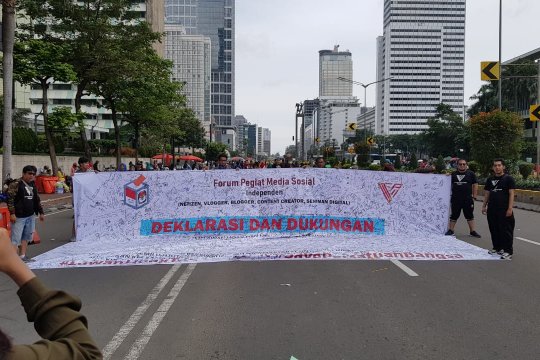 Pegiat media sosial deklarasi lawan hoaks dan tolak golput