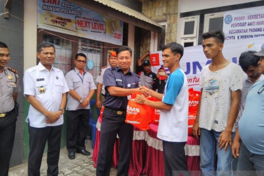 Pegiat antinarkoba di Padang dapat bantuan BUMN Hadir Untuk Negeri