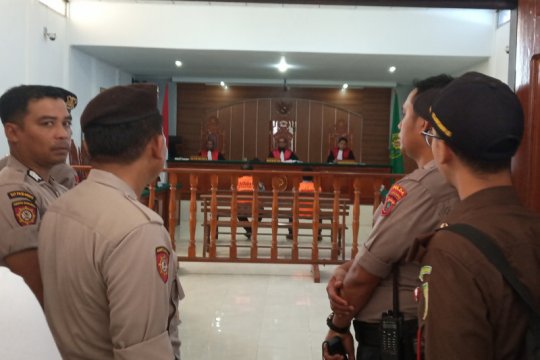 Pengamanan sidang perkara pembakaran bendera di Manokwari dipertebal