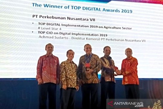 2 penghargaan Top Digital Award 2019 diraih PTPN VII