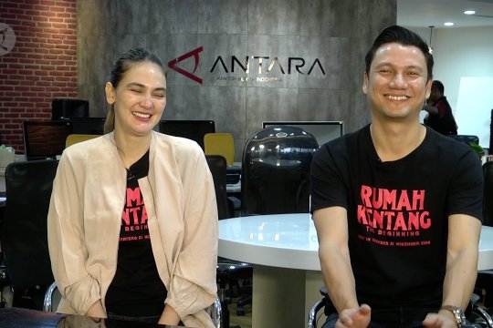 Promosi Film, Luna Maya & Christian Sugiono kunjungi Antara