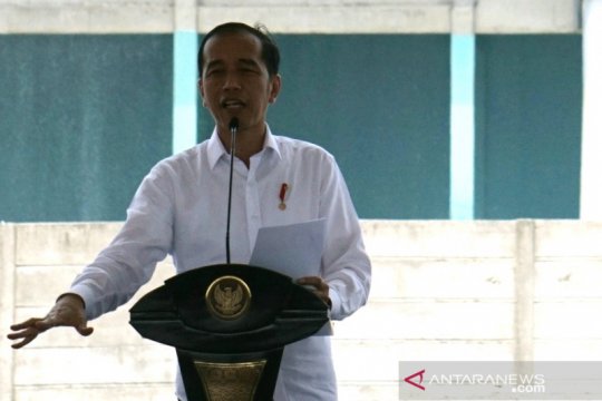Presiden Jokowi hadiri pentas antikorupsi di SMKN 57 Jakarta