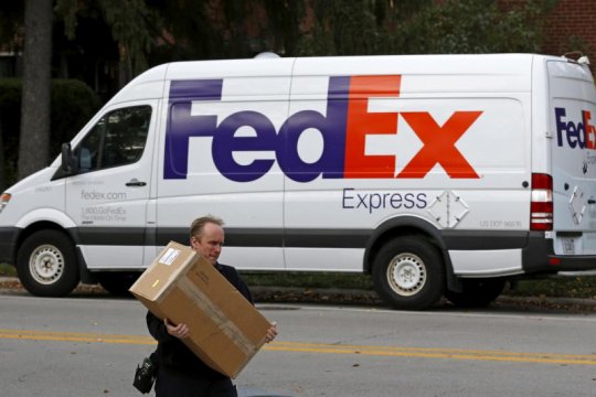 Wall Street jeda kenaikan beruntun, karena saham FedEx jatuh 10 persen