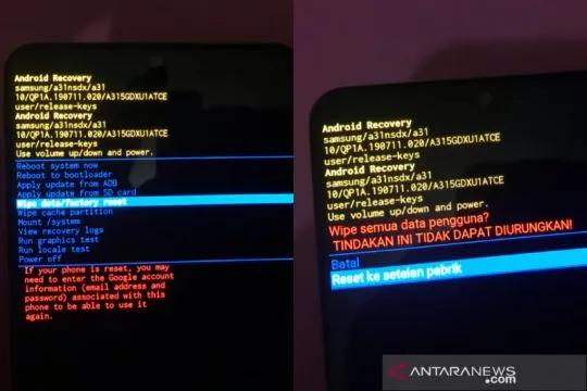 Hal yang harus dilakukan sebelum dan sesudah factory reset HP