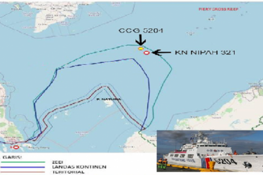 KN Pulau Nipah-321 bayangi kapal Penjaga Pantai China keluar ZEEI