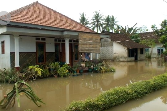 Ratusan rumah di desa Wono Asri Jember kembali terendam banjir