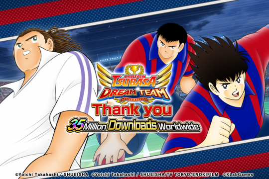 &ldquo;Captain Tsubasa: Dream Team&rdquo; Merayakan 35 Juta Unduhan di Seluruh Dunia!