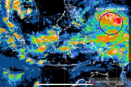 BNPB minta tiap pemprov waspadai potensi bibit siklon tropis 94W