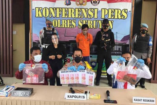 Polisi Seruyan Kalteng ungkap peredaran uang palsu