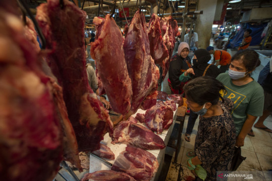 Harga daging sapi di Jakarta turun Rp2.353 per kilogram