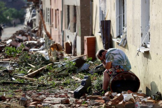 Tornado  hantam sebagian kota di Republik Ceko