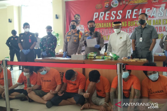 Polresta Tangerang gagalkan peredaran 7,3 kilogram sabu