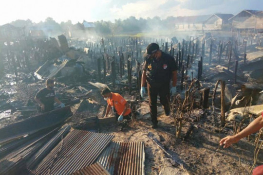 Polisi: Kebakaran di Tumbang Rungan diduga dipicu pertengkaran pasutri