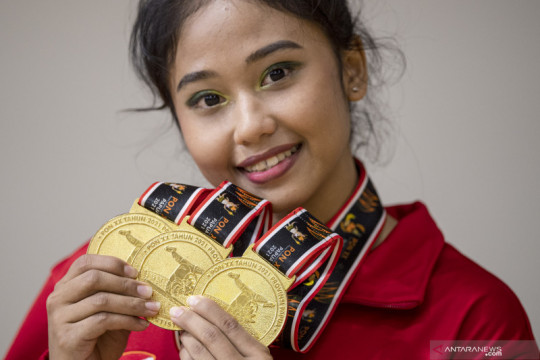 Rifda puncaki senam artistik putri PON Papua dengan 4 emas untuk DKI
