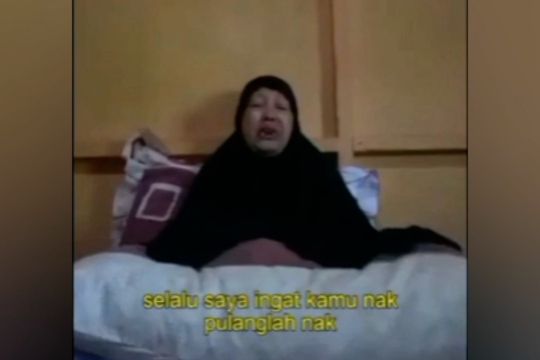 Via video, ibu Ahmad Panjang, DPO MIT Poso, ajak anaknya pulang