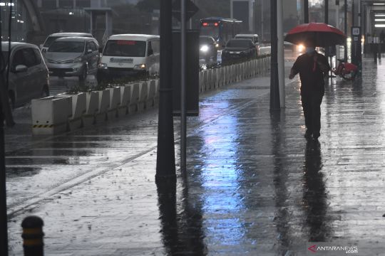 DKI Jakarta berpotensi diguyur hujan pada Senin
