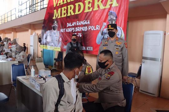 Polda Aceh gelar vaksinasi berhadiah paket ibadah umrah