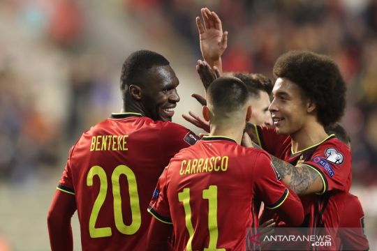 Belgia kunci tiket Piala Dunia 2022, Wales jaga peluang playoff