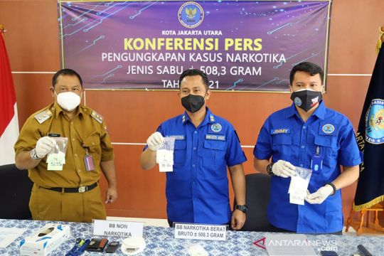 BNN Jakarta Utara gagalkan peredaran 508 gram sabu di Kampung Bahari