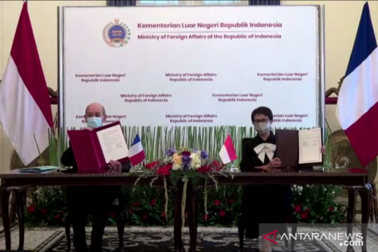 Indonesia-Prancis teken rencana aksi strategis 2022-2027