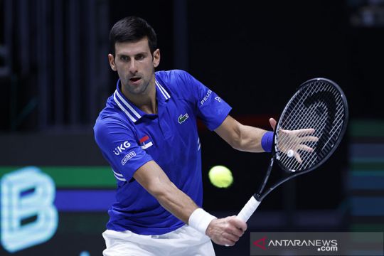 Djokovic bawa Serbia kalahkan Austria, Italia tekuk AS di Piala Davis