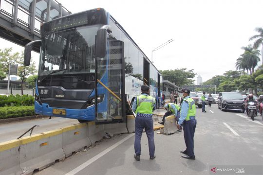 Terjadi 508 kecelakaan TransJakarta pada 2021, terbanyak bus PPD