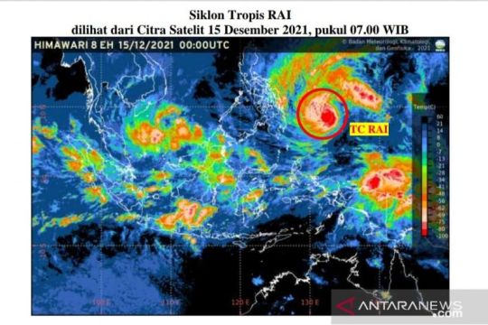 Bibit siklon 94B berpotensi hujan lebat di Aceh dan Sumut