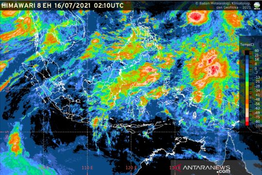 BMKG: Efek siklon tropis Rai picu hujan lebat di sebagian Indonesia