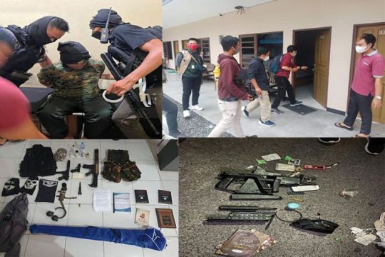 Densus 88 tangkap tiga terduga teroris di Kalimantan Tengah