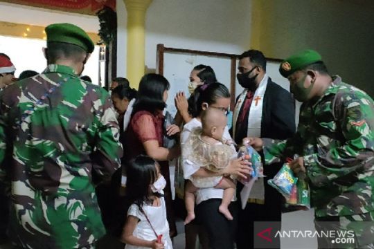 Kodam XVII/Cenderawasih membantu pengamanan ibadah Natal di Papua