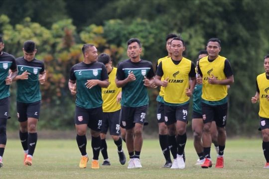 Borneo FC kembali berlatih usai libur jeda kompetisi