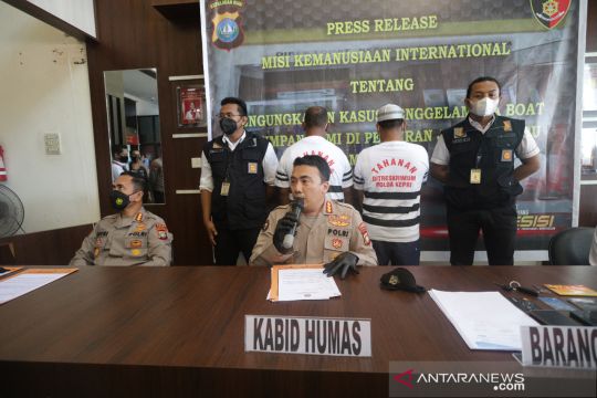 Polri tetap 2 tersangka terkait kapal karam di Malaysia