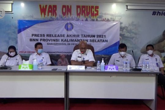 BNNP Kalsel ungkap, jumlah tangkapan  narkoba meningkat di tahun 2021