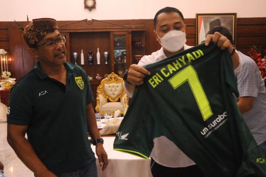 Wali Kota Surabaya semangati Persebaya berlaga di Liga 1