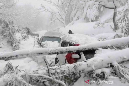16 wisatawan tewas di dalam mobil yang terjebak salju di Pakistan utara
