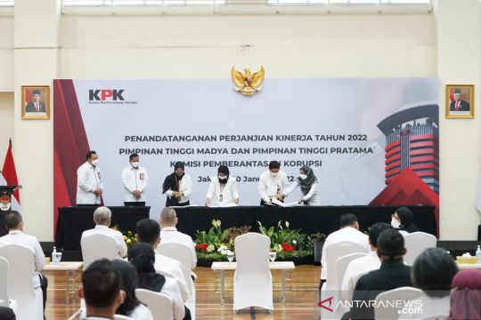 KPK tanda tangani perjanjian kinerja tahun 2022
